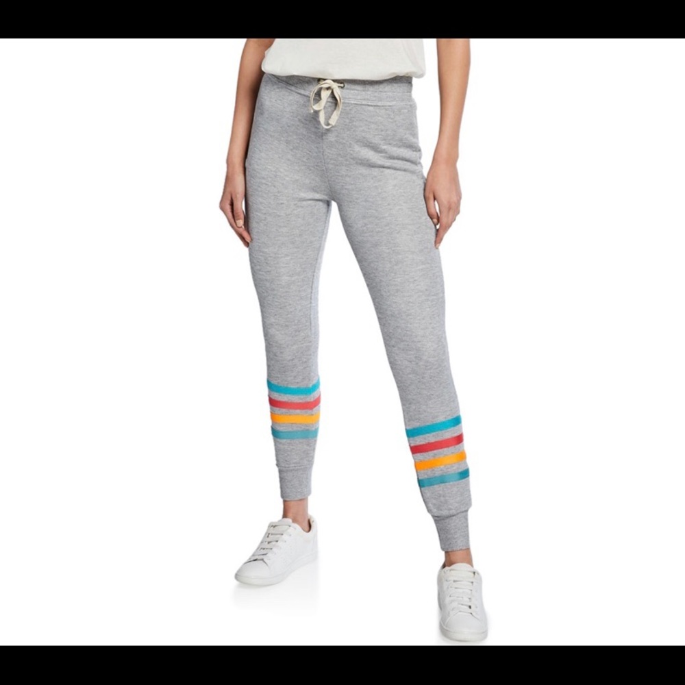 Splendid rainbow stripe jogger pants